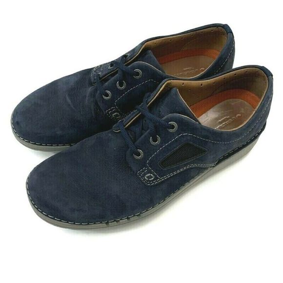 Unstructured Clark\'s Sz 13 Navy Blue Suede Shoes main image 4